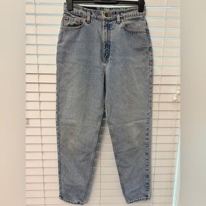 VINTAGE Levis 521 Jeans Womens 12S Med Tapered High Rise Denim 90s USA 28x27